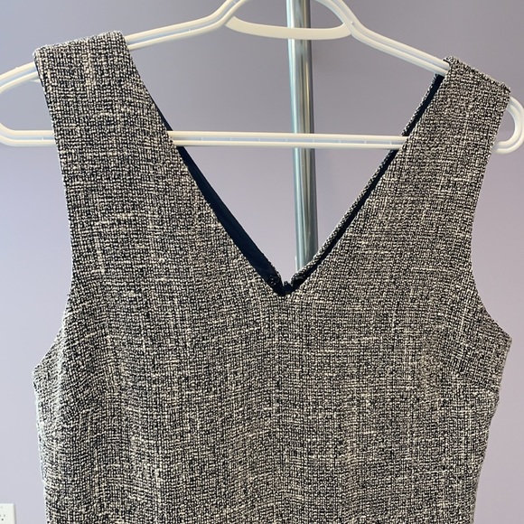 Banana Republic blue & white tweed dress, size 4 - Picture 2 of 6